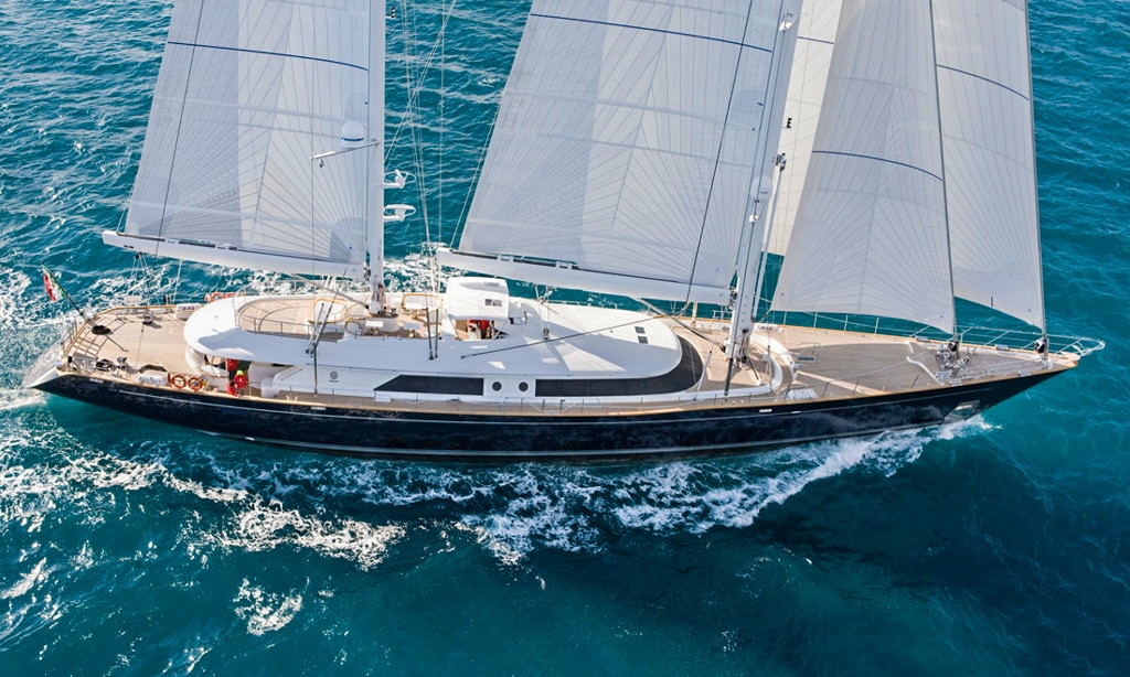 Perini Navi S/Y Piropo: nuove sartie volanti by Armare Ropes